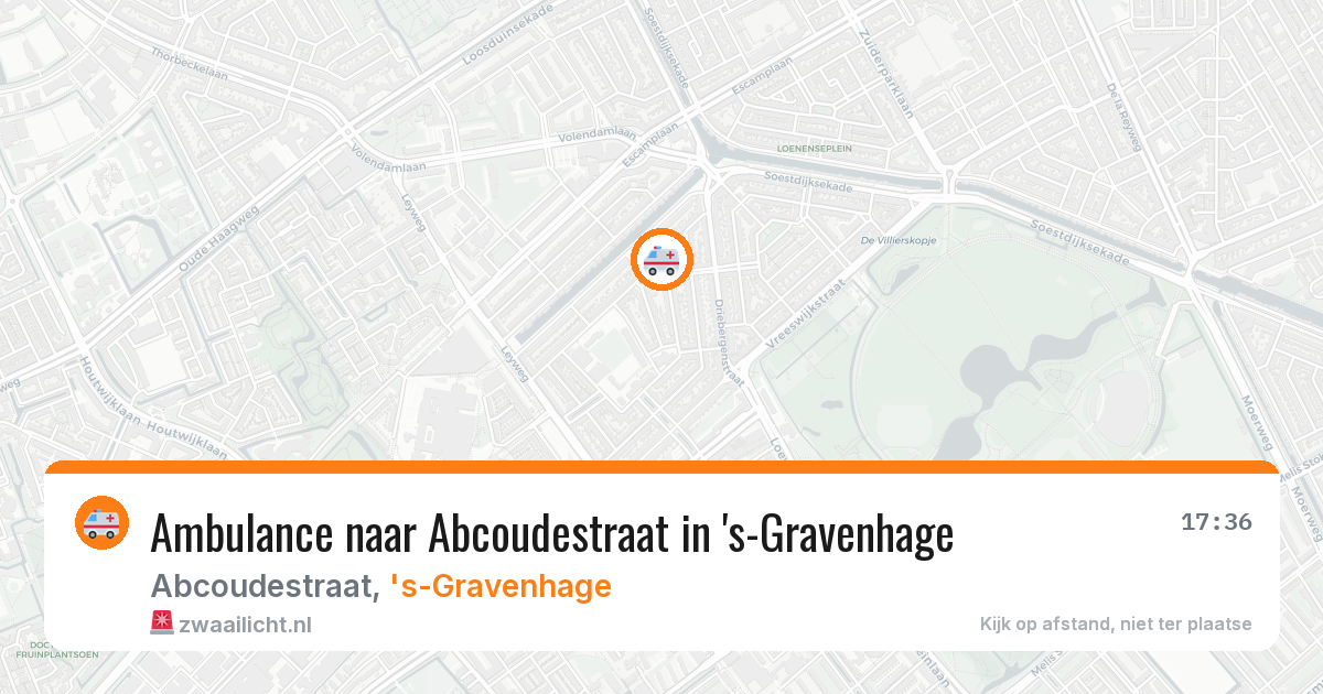 Ambulance naar Abcoudestraat in 's-Gravenhage — 21 jun 2026
