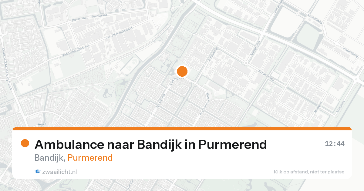 Ambulance naar Bandijk in Purmerend — 1 jun 2026