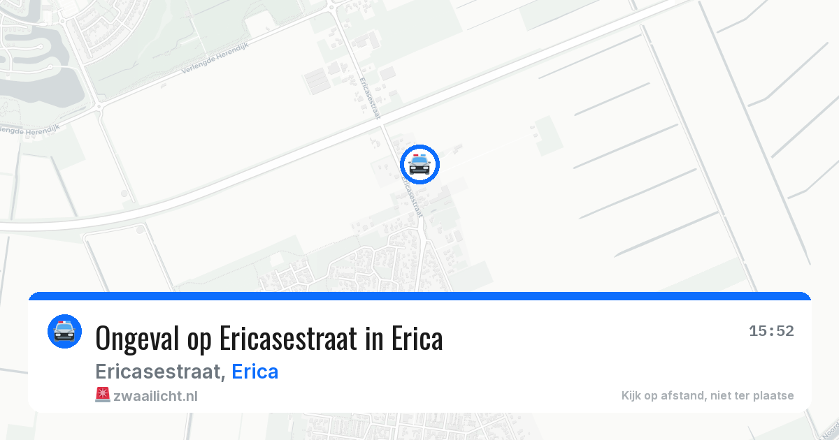 Ongeval op Ericasestraat in Erica — 21 mrt 2026