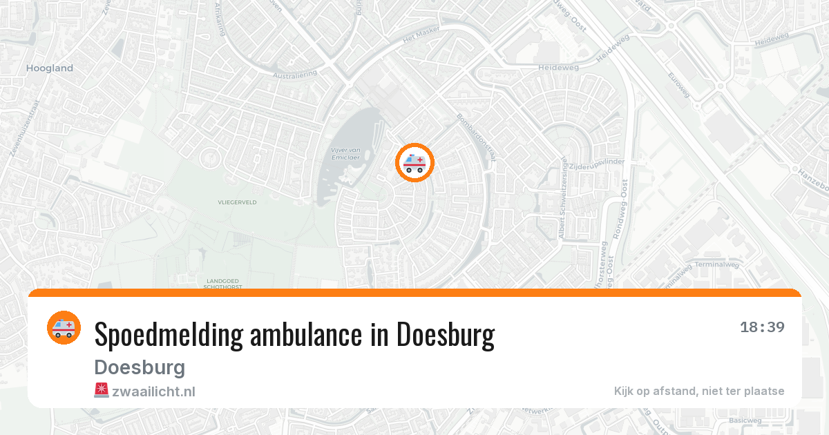 Spoedmelding ambulance in Doesburg — 16 jan 2026