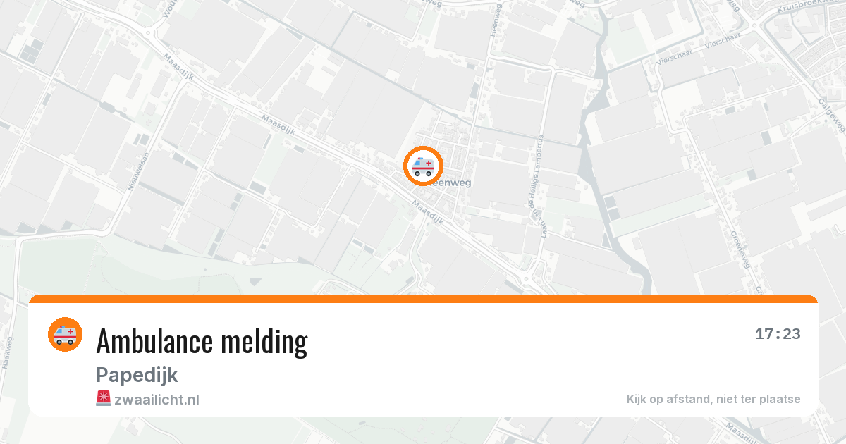 Ambulance melding — 15 apr 2026
