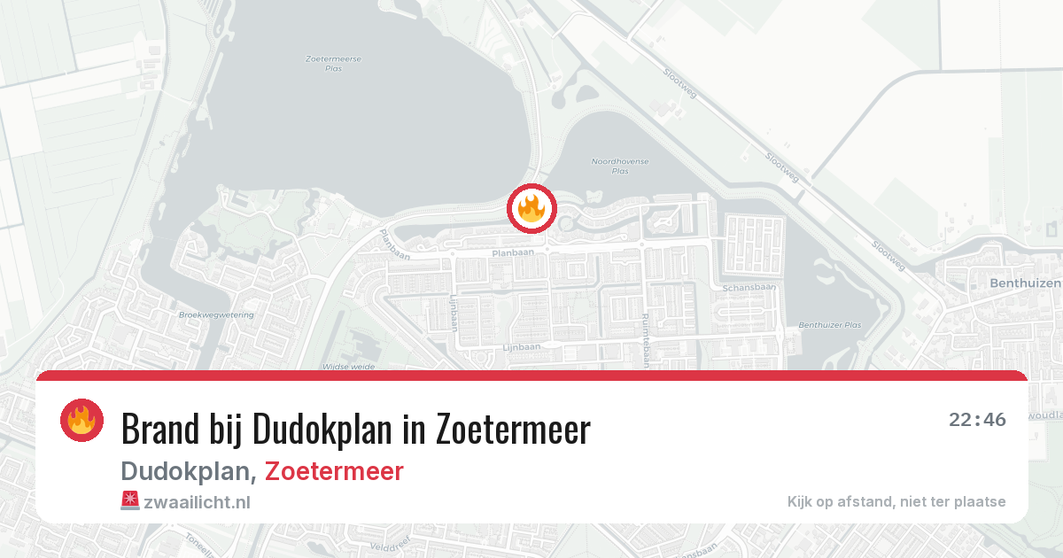 Brand bij Dudokplan in Zoetermeer — 28 jul 2026
