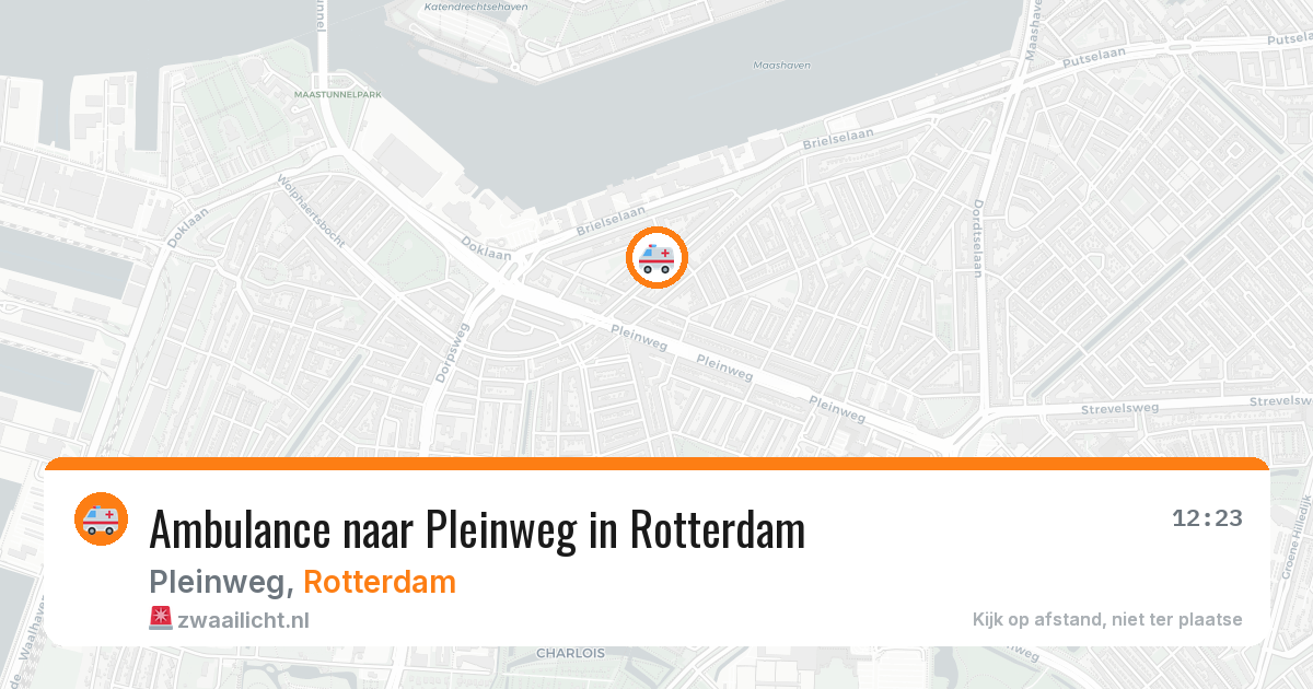 Ambulance naar Pleinweg in Rotterdam — 29 jun 2026
