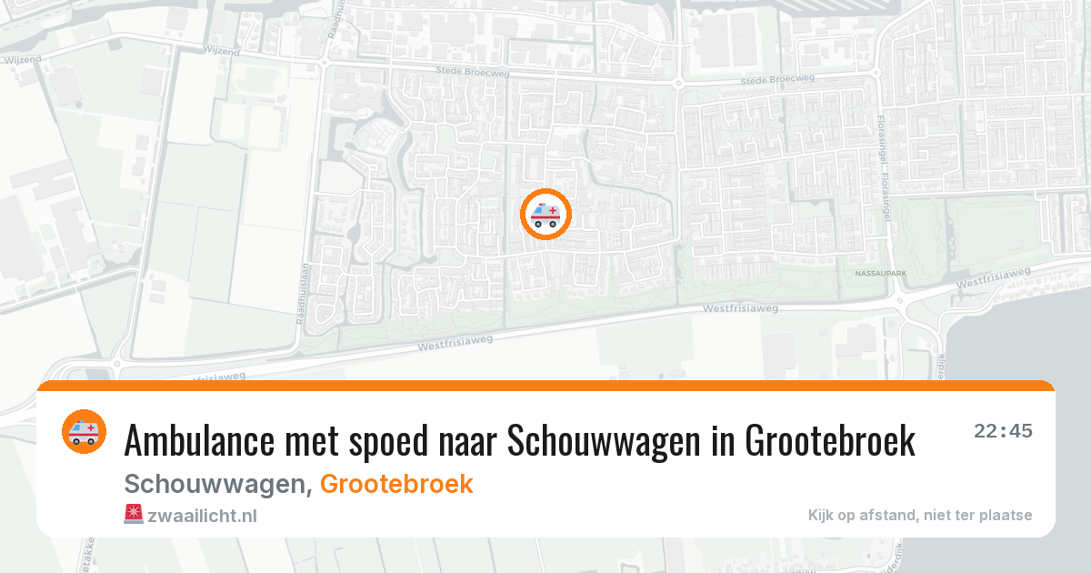 Ambulance met spoed naar Schouwwagen in Grootebroek — 27 jan 2026