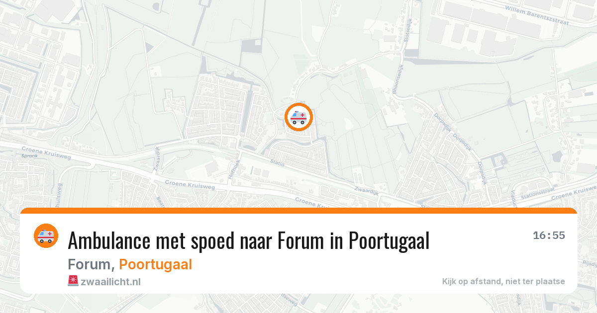 Ambulance met spoed naar Forum in Poortugaal — 9 jun 2026