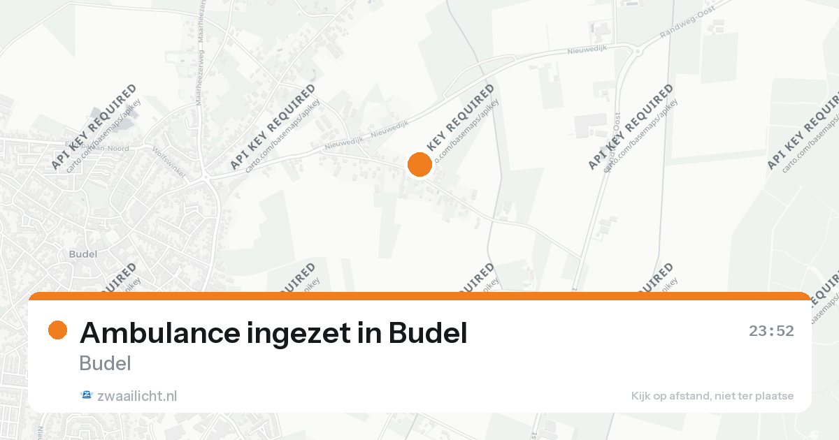 Ambulance ingezet in Budel — 25 aug 2026