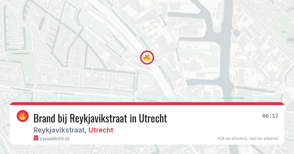 Brand bij Reykjavikstraat in Utrecht — 5 jul 2026