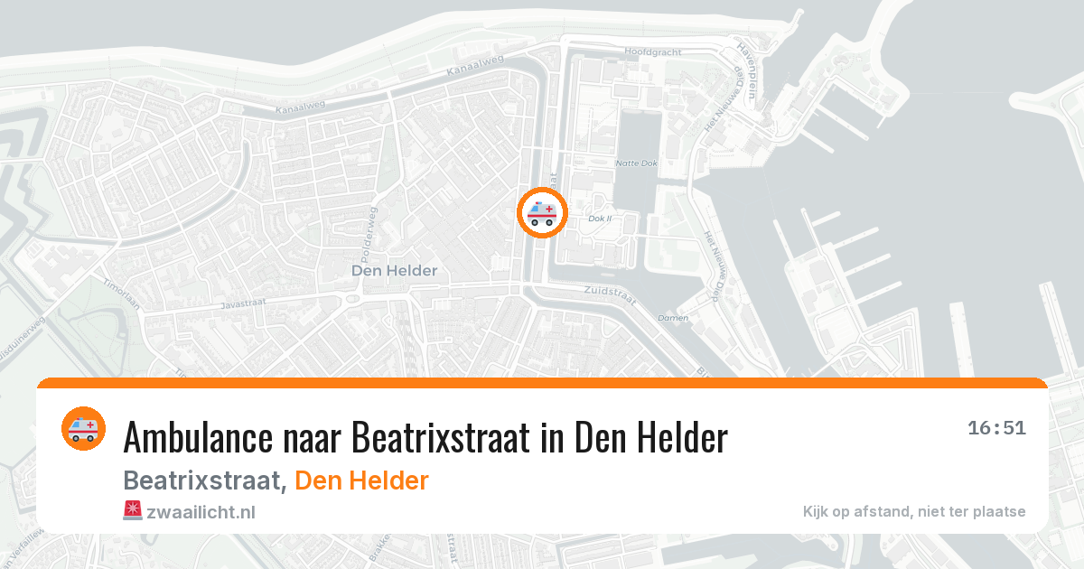 Ambulance naar Beatrixstraat in Den Helder — 27 apr 2026