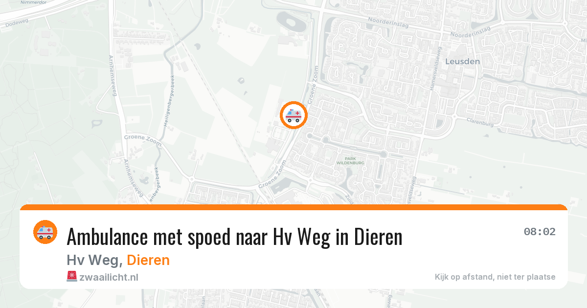 Ambulance met spoed naar Hv Weg in Dieren — 1 apr 2026