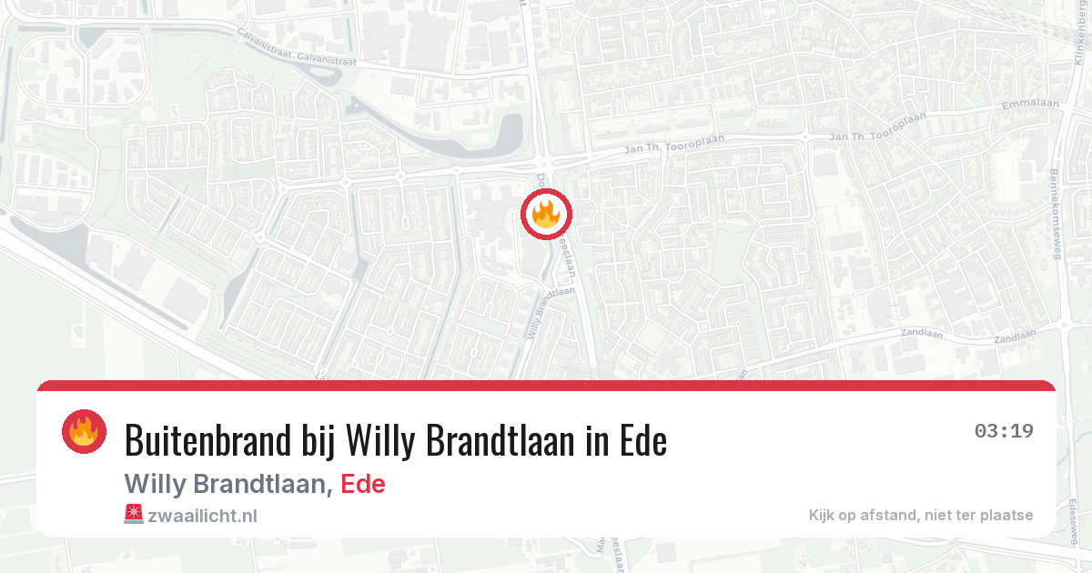 Buitenbrand bij Willy Brandtlaan in Ede — 22 jul 2026