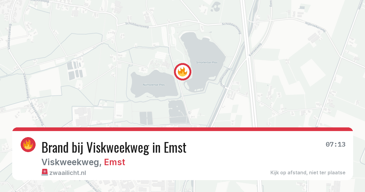 Brand bij Viskweekweg in Emst — 27 jul 2026