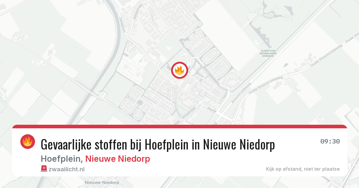 Gevaarlijke stoffen bij Hoefplein in Nieuwe Niedorp — 23 feb 2026