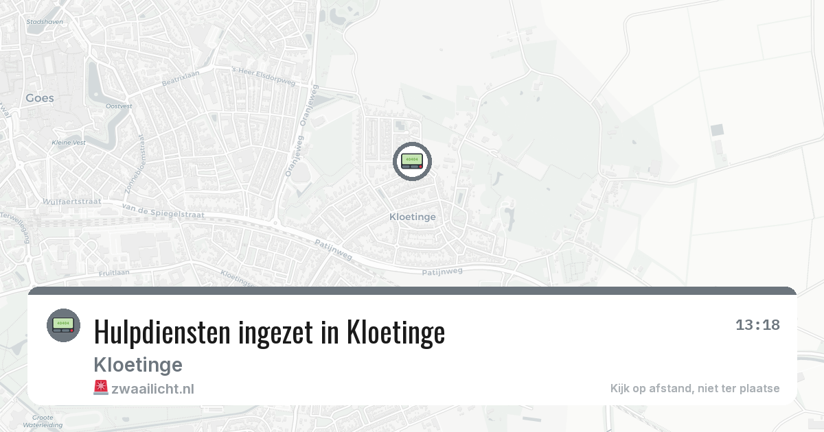 Hulpdiensten ingezet in Kloetinge — 30 jan 2026 | 🚨 Zwaailicht.nl