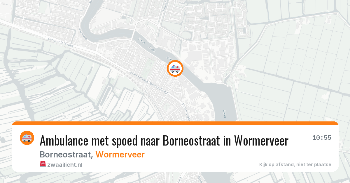 Ambulance met spoed naar Borneostraat in Wormerveer — 8 apr 2026