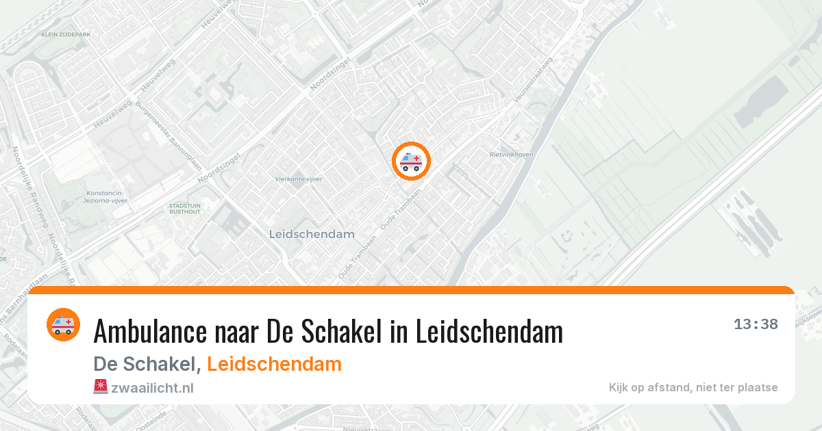Ambulance naar De Schakel in Leidschendam — 28 mei 2026