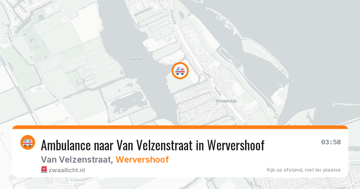 Ambulance naar Van Velzenstraat in Wervershoof — 2 aug 2026