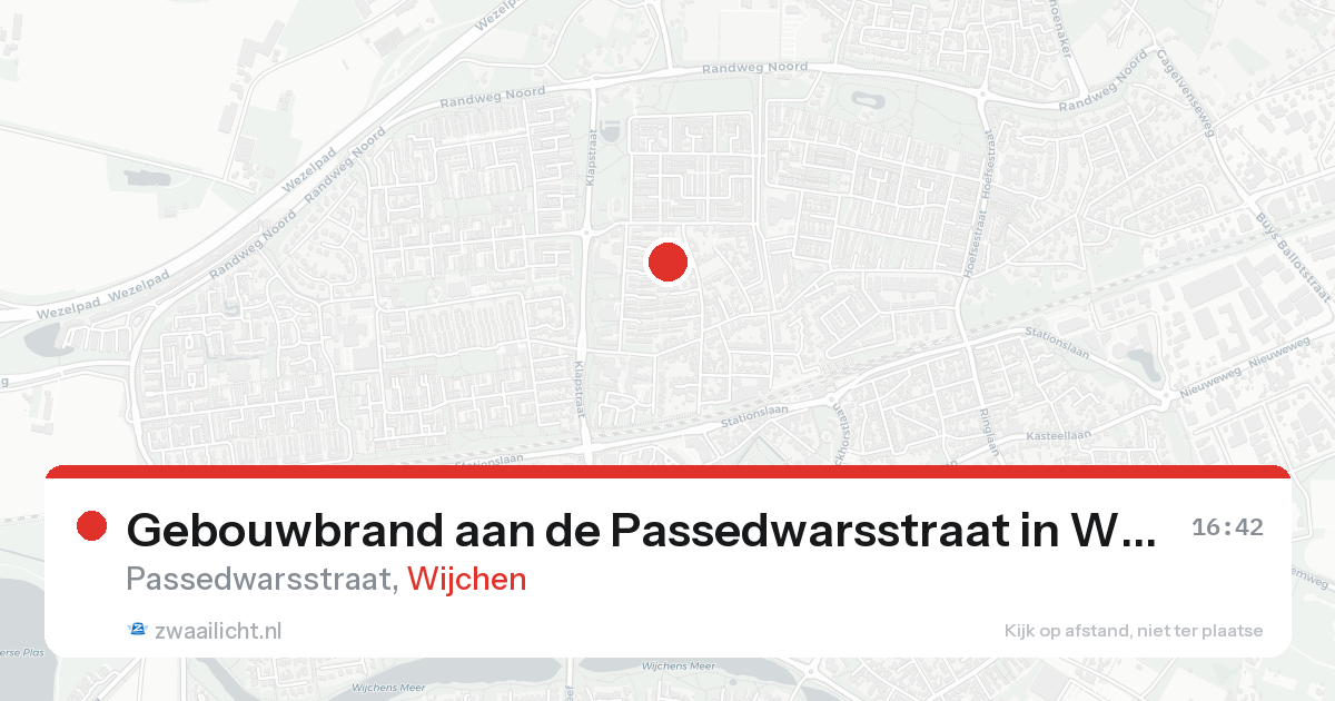 Gebouwbrand aan de Passedwarsstraat in Wijchen — 18 aug 2026