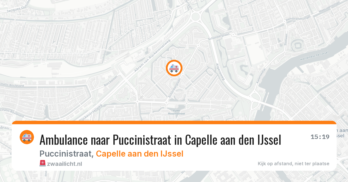 Ambulance naar Puccinistraat in Capelle aan den IJssel — 29 jan 2026