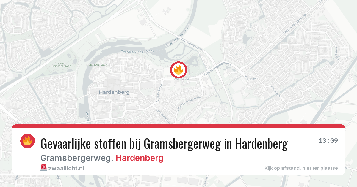 Gevaarlijke stoffen bij Gramsbergerweg in Hardenberg — 17 jun 2026