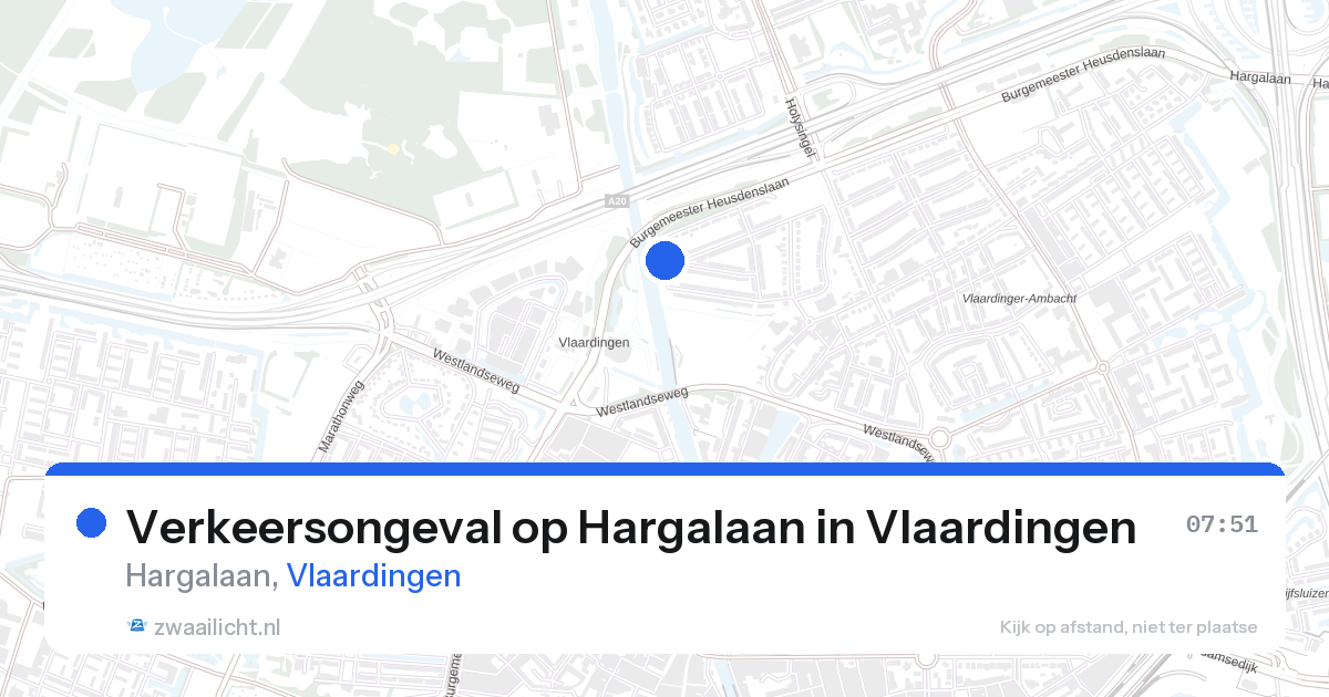 Verkeersongeval op Hargalaan in Vlaardingen — 27 jun 2026
