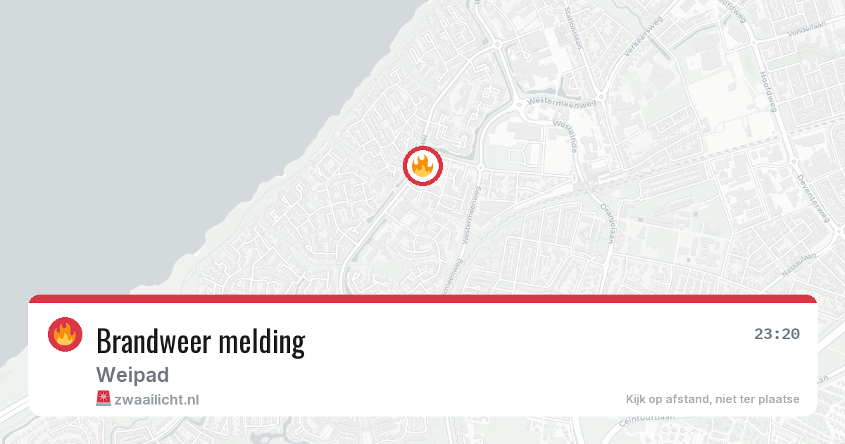 Brandweer melding — 5 jul 2026