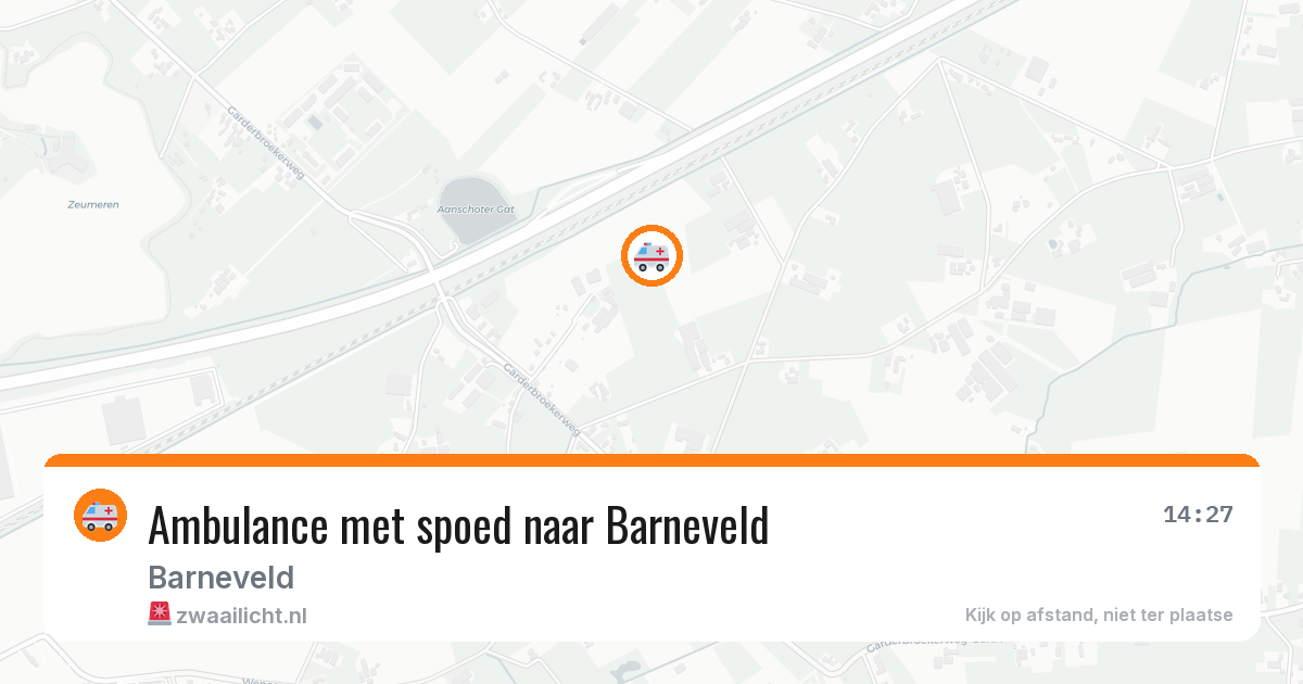 Ambulance met spoed naar Barneveld — 28 feb 2026 | 🚨 Zwaailicht.nl