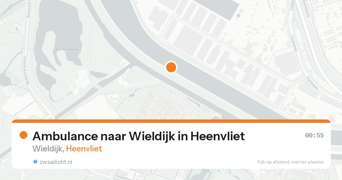 Ambulance naar Wieldijk in Heenvliet — 15 aug 2026