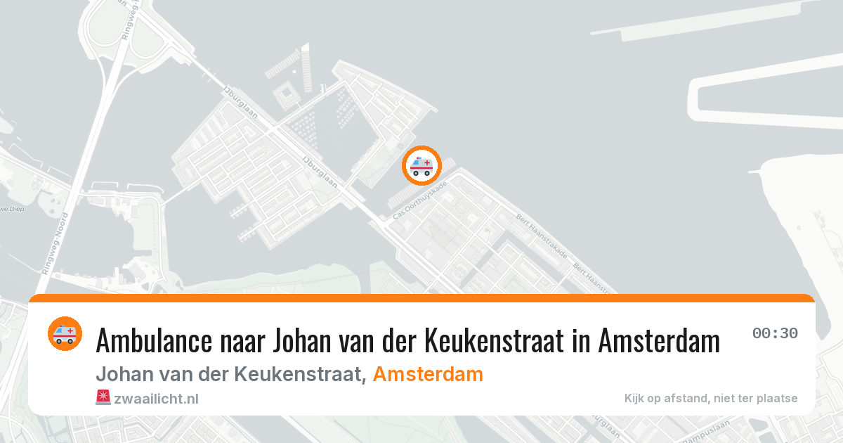 Ambulance naar Johan van der Keukenstraat in Amsterdam — 26 apr 2026