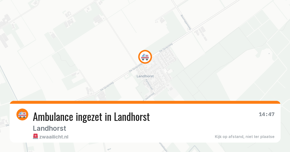 Ambulance ingezet in Landhorst — 5 jul 2026