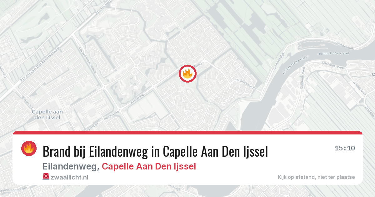 Brand bij Eilandenweg in Capelle Aan Den Ijssel — 10 jul 2026