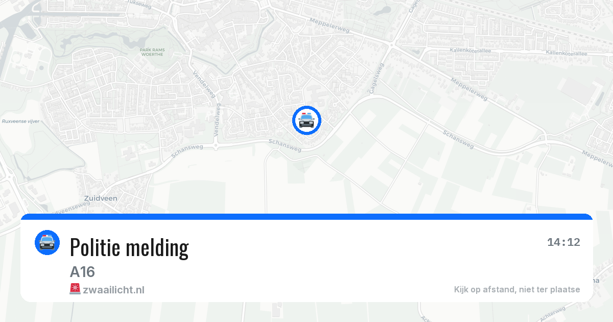 Politie melding — 23 feb 2026 | 🚨 Zwaailicht.nl