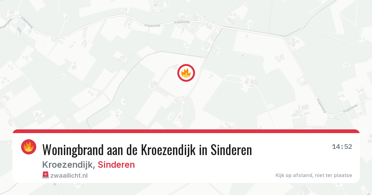 Woningbrand aan de Kroezendijk in Sinderen — 5 apr 2026