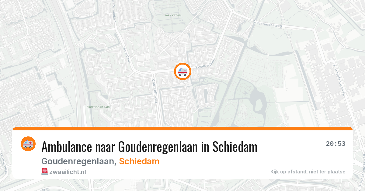 Ambulance naar Goudenregenlaan in Schiedam — 17 jun 2026
