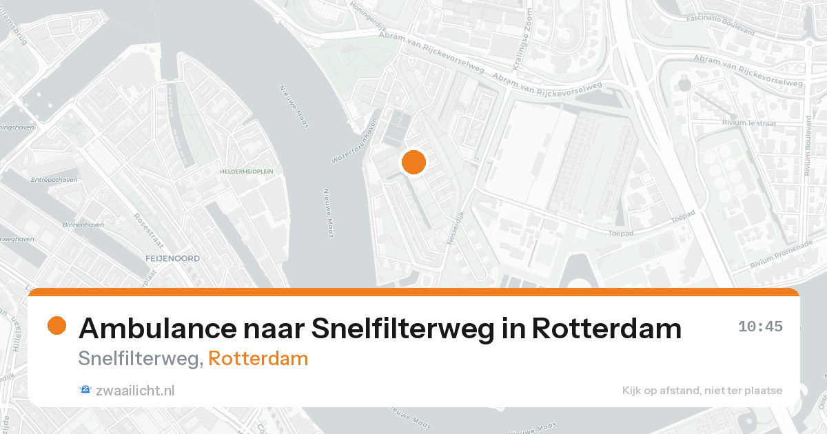 Ambulance naar Snelfilterweg in Rotterdam — 21 aug 2026