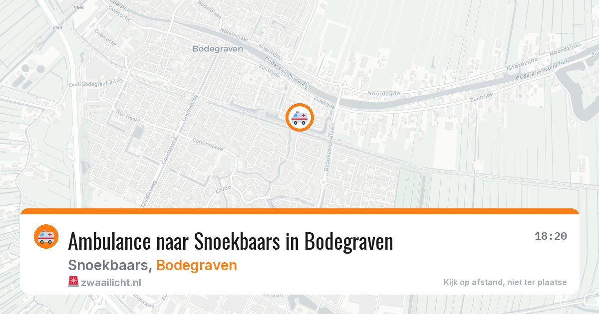 Ambulance naar Snoekbaars in Bodegraven — 9 jul 2026