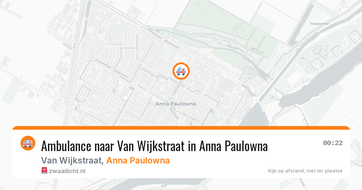 Ambulance naar Van Wijkstraat in Anna Paulowna — 27 apr 2026