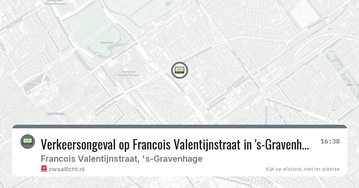 Verkeersongeval op Francois Valentijnstraat in 's-Gravenhage — 5 feb 2026