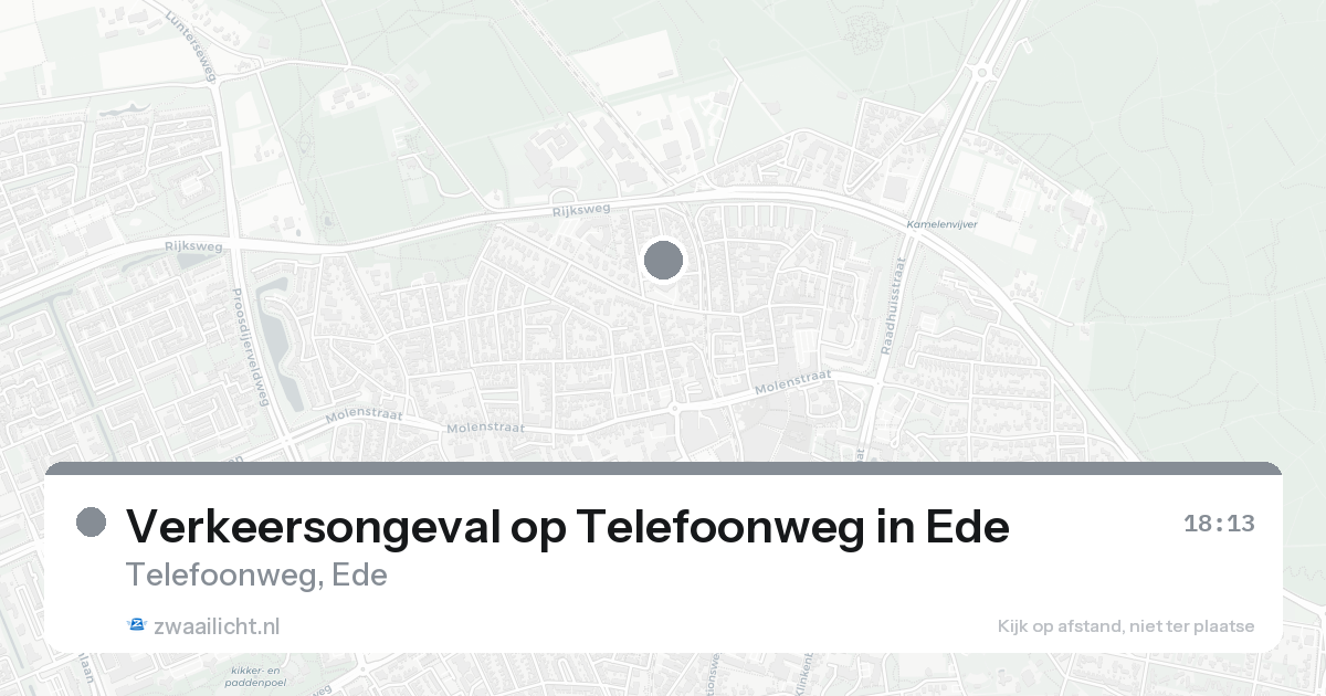 Verkeersongeval op Telefoonweg in Ede — 30 jan 2026