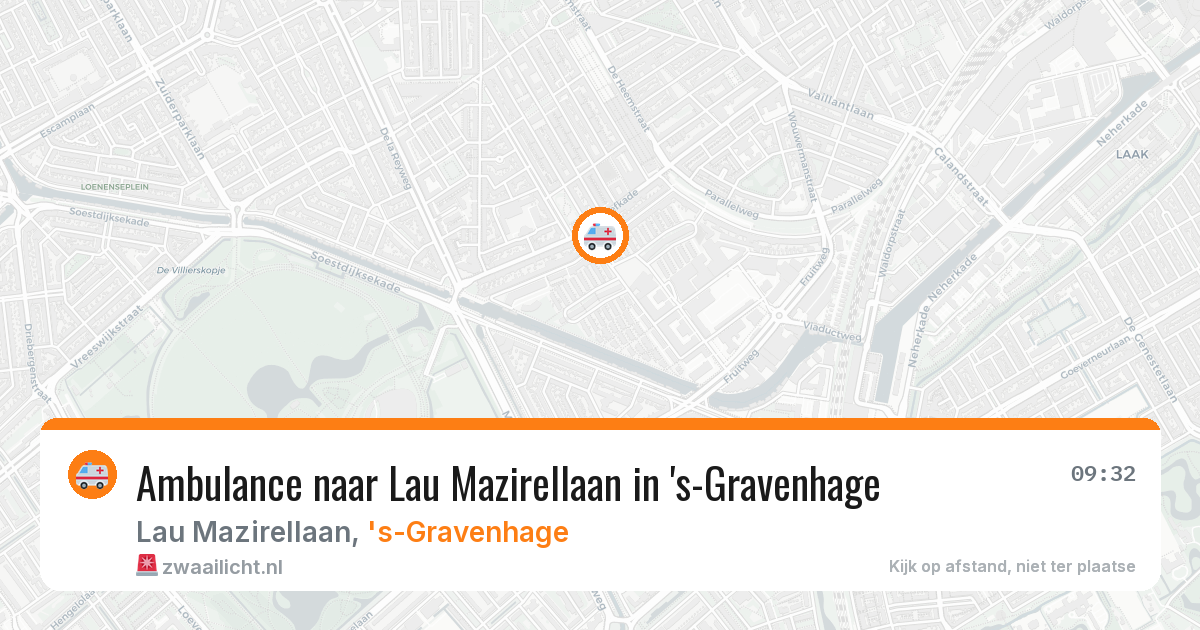 Ambulance naar Lau Mazirellaan in 's-Gravenhage — 25 jun 2026