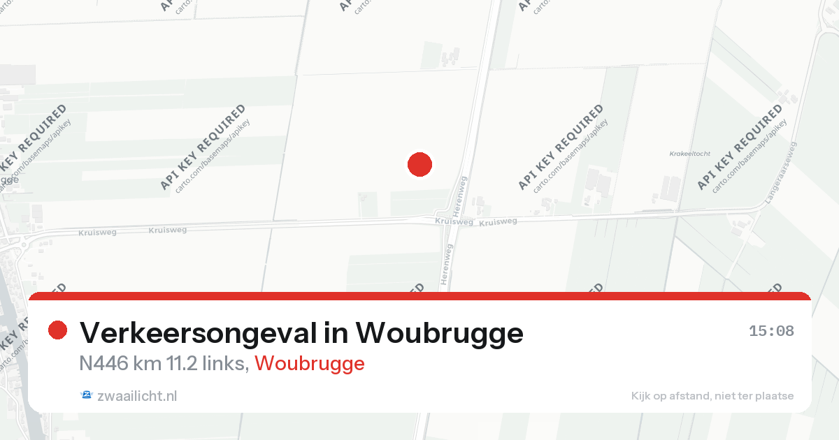 Verkeersongeval in Woubrugge — 26 aug 2026