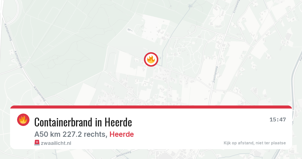 Containerbrand in Heerde — 31 mei 2026