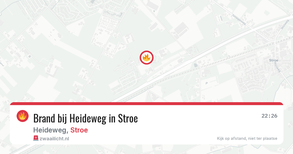 Brand bij Heideweg in Stroe — 14 apr 2026
