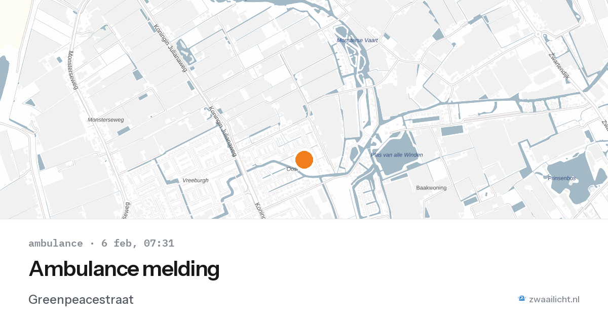Ambulance melding — 6 feb 2026