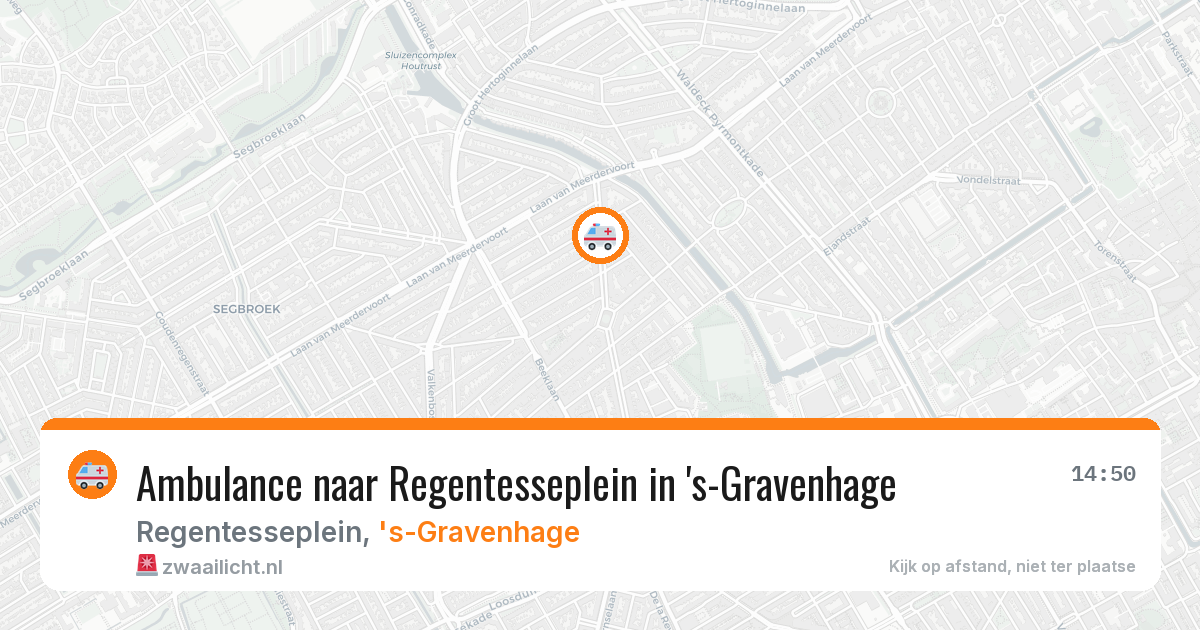 Ambulance naar Regentesseplein in 's-Gravenhage — 11 aug 2026