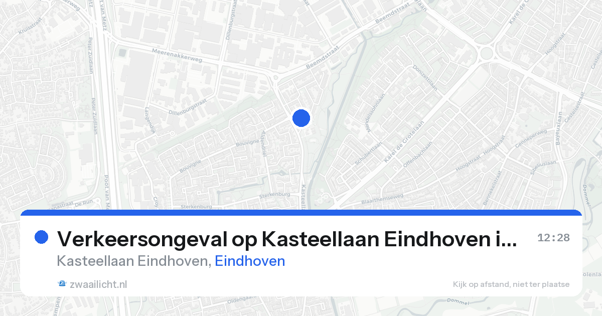 Verkeersongeval op Kasteellaan Eindhoven in Eindhoven — 20 aug 2026
