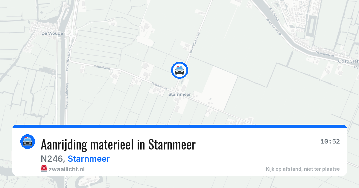 Aanrijding materieel in Starnmeer — 29 jul 2026