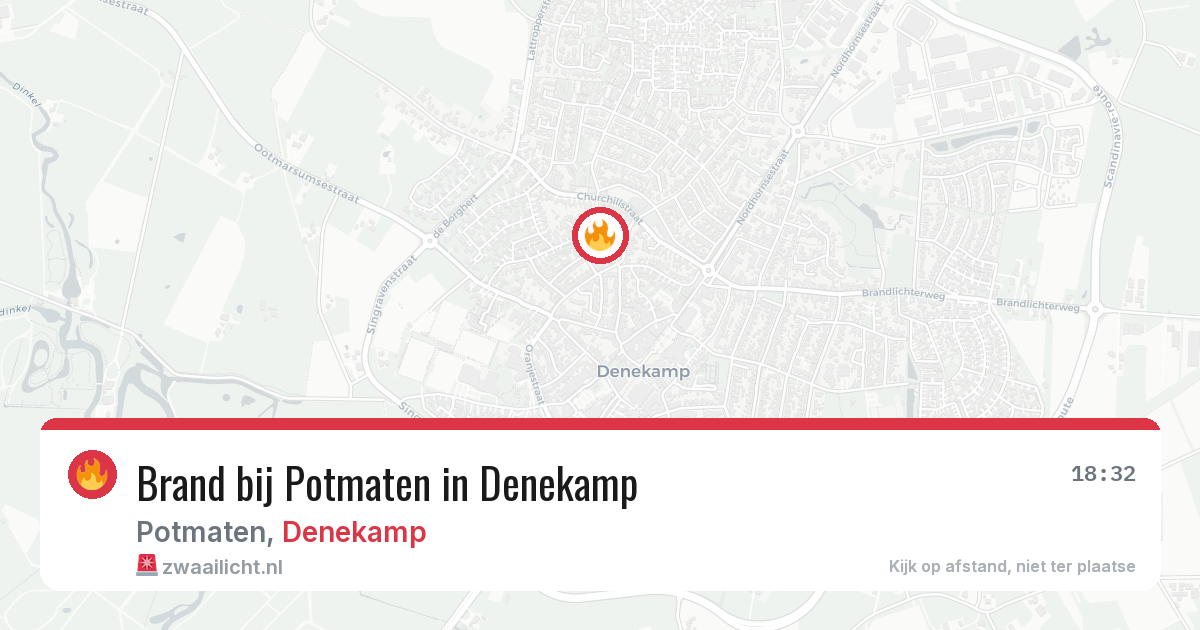 Brand bij Potmaten in Denekamp — 23 jun 2026