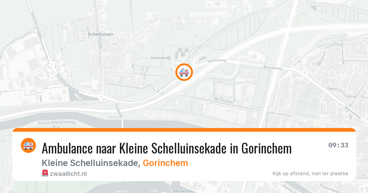 Ambulance naar Kleine Schelluinsekade in Gorinchem — 8 apr 2026