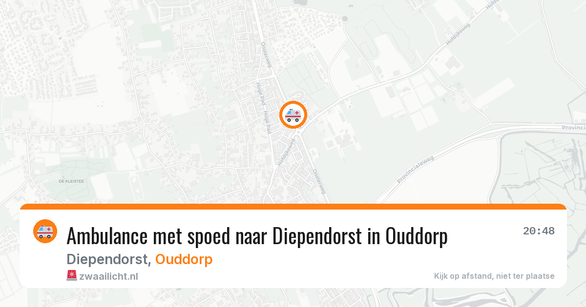 Ambulance met spoed naar Diependorst in Ouddorp — 25 jul 2026