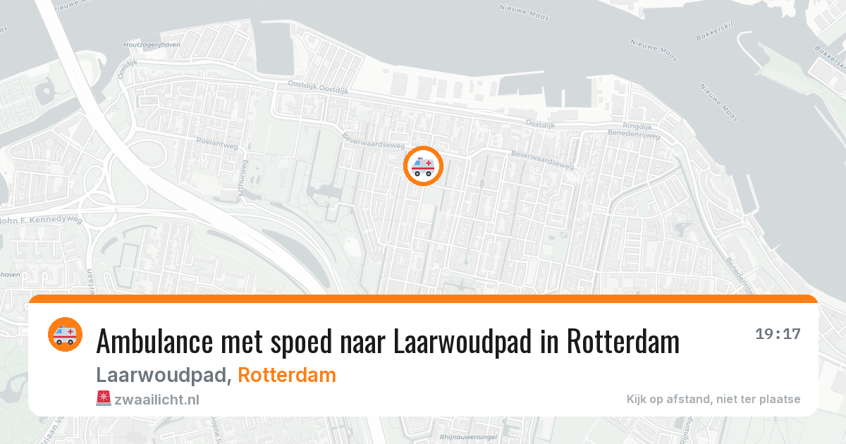 Ambulance met spoed naar Laarwoudpad in Rotterdam — 9 aug 2026